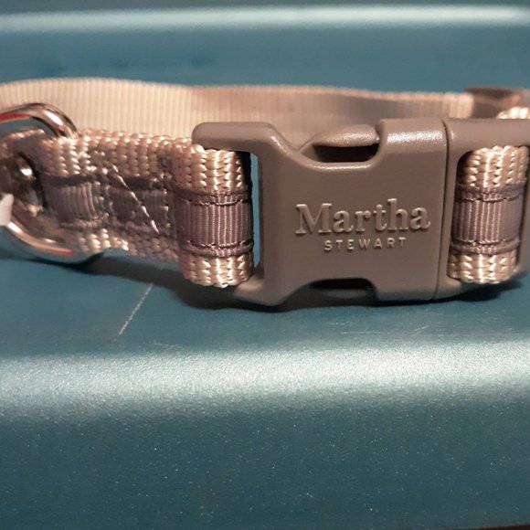 Martha Stewart Adjustable Nylon Dog Collar Size 16 Neck Size 14-20" gray - Picture 3 of 5